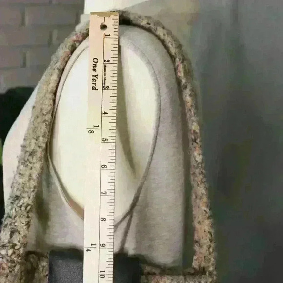 Totables Felted Wool Boho Shoulder Handbag Purse Mottled Yarns Browns Peaches - Picture 6 of 9